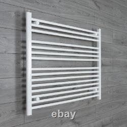 1000 mm Wide White Ladder Heated Towel Rail Radiator Designer Bathroom Warmer