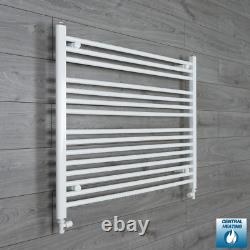 1000 mm Wide White Ladder Heated Towel Rail Radiator Designer Bathroom Warmer