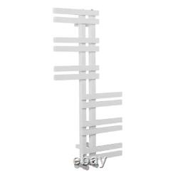 1000 x 550mm White Reversible Heated Towel Rail Ladder Warmer Designer Radiator