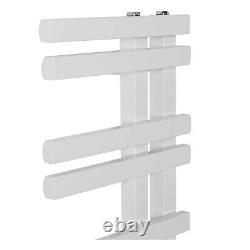 1000 x 550mm White Reversible Heated Towel Rail Ladder Warmer Designer Radiator