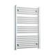 1000 X 700 Mm Chrome Heated Towel Rail Radiator Central Heating Flat & Curved