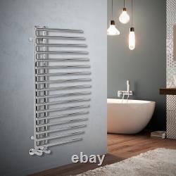 1000x548mm Designer Bathroom Straight Heated Rad Towel Rail Radiator Warmer