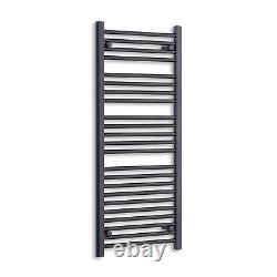 1200 mm High 550 mm Wide Black Heated Towel Rail Radiator Designer Bathroom Rad