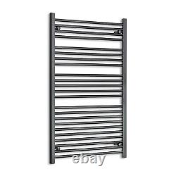 1200 mm High 700 mm Wide Black Heated Towel Rail Radiator Designer Bathroom Rad