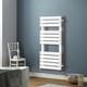 1200 X 450 White Heated Towel Rail Designer Modern Bathroom Flat Panel Radiator