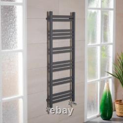 1200 x 500mm Heated Towel Rail Bathroom Square Ladder Style Radiator Anthracite