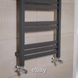 1200 x 500mm Heated Towel Rail Bathroom Square Ladder Style Radiator Anthracite