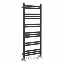 1200 x 500mm Heated Towel Rail Bathroom Square Ladder Style Radiator Anthracite