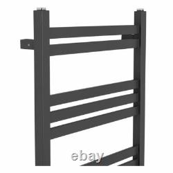 1200 x 500mm Heated Towel Rail Bathroom Square Ladder Style Radiator Anthracite