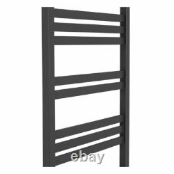 1200 x 500mm Heated Towel Rail Bathroom Square Ladder Style Radiator Anthracite