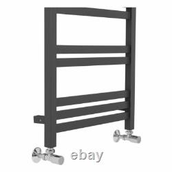 1200 x 500mm Heated Towel Rail Bathroom Square Ladder Style Radiator Anthracite