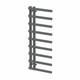 1200 X 500mm Twin Valve Flat Heated Towel Rail Radiator Bathroom Anthracite Grey