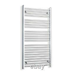 1200 x 600 mm Chrome Heated Towel Rail Radiator Central Heating Flat & Curved