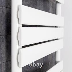 1200x600mm Heated Towel Rail Radiator Bathroom Central Heating Flat Panel White