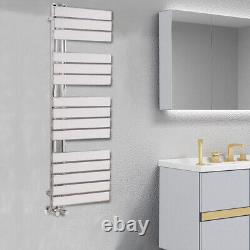 1380 x 500mm Chrome Designer Heated Towel Rail Bathroom Flat Warmer Radiator