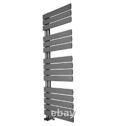 1380 x 500mm Flat Panel Heated Towel Rail Anthracite Bathroom Designer Radiator