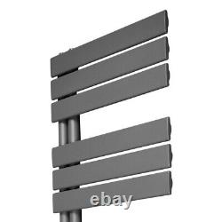 1380 x 500mm Flat Panel Heated Towel Rail Anthracite Bathroom Designer Radiator