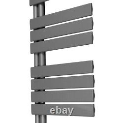 1380 x 500mm Flat Panel Heated Towel Rail Anthracite Bathroom Designer Radiator