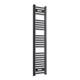 1400 Mm High 300 Mm Wide Black Heated Towel Rail Radiator Designer Bathroom Rad
