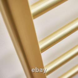 1600 x 500mm Brushed Brass Straight Heated Towel Rail