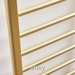 1600 x 500mm Brushed Brass Straight Heated Towel Rail