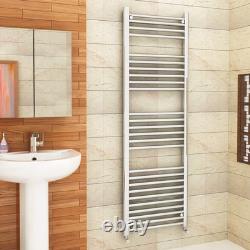 1600 x 500mm Straight Chrome Ladder Warmer Bathroom Heated Towel Rail Radiator