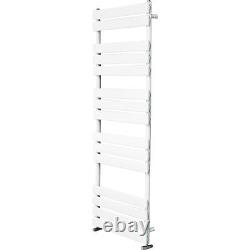 1600x600mm Flat Panel Designer Radiator Bathroom Warmer Heated Towel Rail White