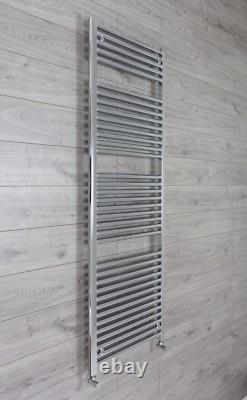 1750 x 500 mm Straight Chrome Heated Towel Rail Radiator Bathroom Clearance