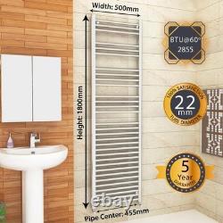 1800 x 500mm Straight Chrome Ladder Warmer Bathroom Heated Towel Rail Radiator