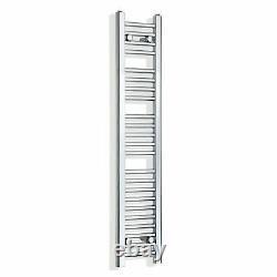 200 mm Wide Chrome Ladder Heated Towel Rail Radiator Designer Bathroom Narrow