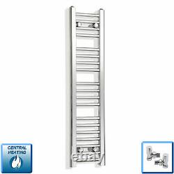 250 mm Wide Chrome Ladder Heated Towel Rail Radiator Designer Bathroom Straight