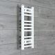 250 Mm Wide White Ladder Heated Towel Rail Radiator Designer Bathroom Narrow