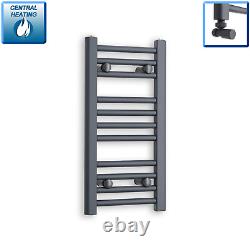 300 mm Wide Anthracite Heated Towel Rail Radiator Designer Bathroom Central Heat