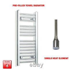 300 mm Wide Chrome Electric Heated Towel Rail Radiator Designer Bathroom Warmer