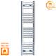 350 Mm Wide Chrome Heated Towel Rail Radiator Straight Designer Bathroom Warmer
