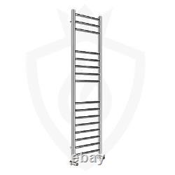 350mm x 1200mm Stainless Steel Heated Towel Ladder Rail Radiator 1274 BTUs