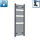 400 Mm Wide Anthracite Heated Towel Rail Radiator Designer Bathroom Rad Modern