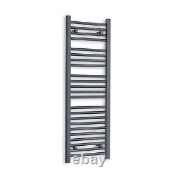 400 mm Wide Anthracite Heated Towel Rail Radiator Designer Bathroom Rad Modern