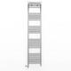 400 Mm Wide Chrome Dual Fuel Chrome Straight Heated Towel Rail Radiator Bathroom
