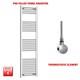400 Mm Wide Chrome Electric Heated Towel Rail Radiator Designer Bathroom Warmer