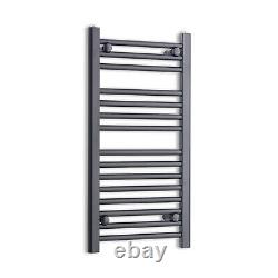 400 mm Wide Matt Black Heated Towel Rail Radiator Designer Bathroom Rad Modern