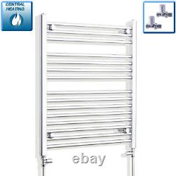 550 mm Wide Chrome Ladder Heated Towel Rail Radiator Designer Bathroom Straight