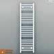 550mm Wide White Heated Towel Rail Radiator Designer Bathroom Straight Flat Uk