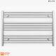 600 Mm High Small Size Flat Chrome Heated Towel Rail Radiator Designer Bathroom