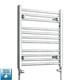 600 X 550 Mm Chrome Heated Towel Rail Radiator Central Heating Flat Straight