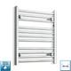 600 X 650 Mm Chrome Heated Towel Rail Radiator Central Heating Flat Straight