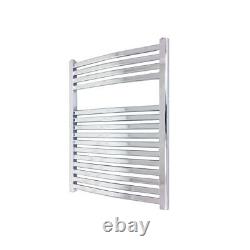 600mm x 800mm Emperor Chrome Designer Heated Bathroom Towel Rail 2227 BTUs