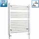 650mm Wide 800mm High Straight Chrome Heated Towel Rail Radiator Bathroom Rad