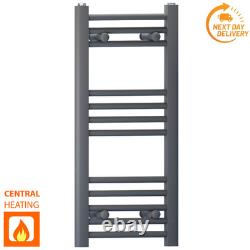 700 mm High Anthracite Heated Towel Rail Radiator Radiator Downstairs Toilet