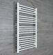 700 Mm Wide White Ladder Heated Towel Rail Radiator Designer Bathroom Niche Size